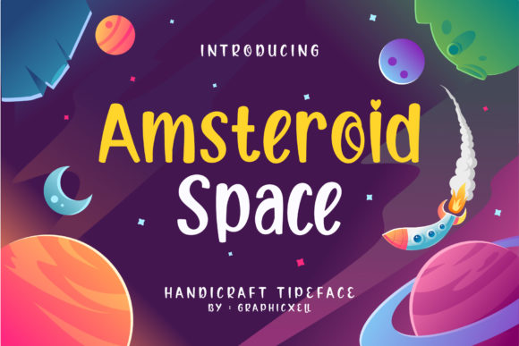 Amsteroid Space Display Font for Campaigns That Pop