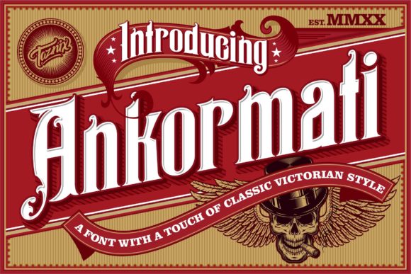 Ankormati Font: Bold Vintage Display Fonts for Small Business Branding