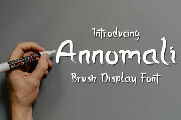 Annomali: A Brushed Spooky Display Font for Scroll-Stopping Visuals