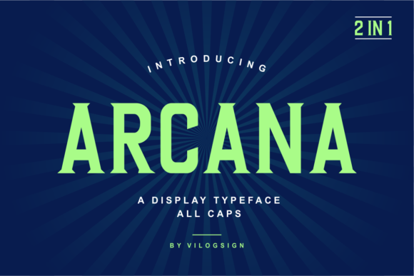 Arcana Display Font for Modern Handmade Brands