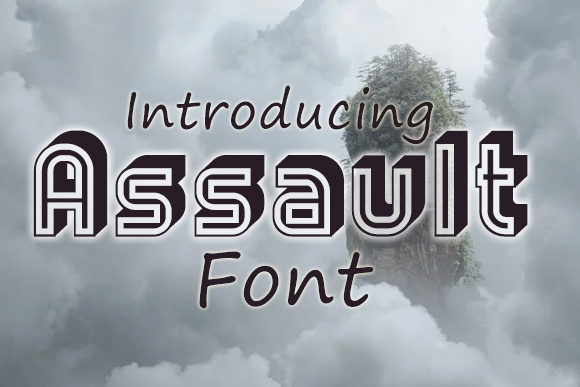 Assault: A 3D Retro Display Font for Bold Editorial Moments