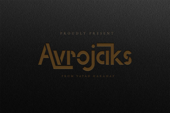 Avrojaks Display Font for Handmade Creatives
