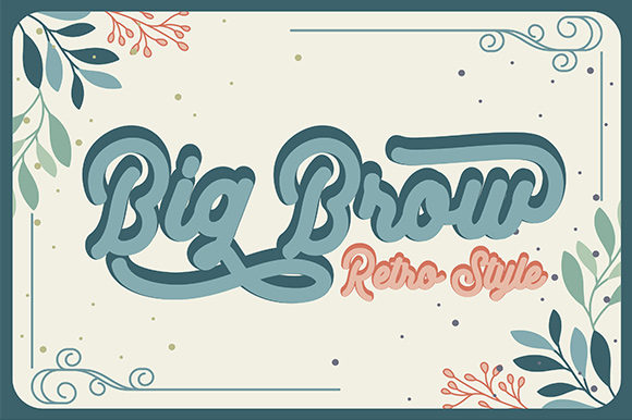 Big Brow: A Bold Retro Display Font for Branding
