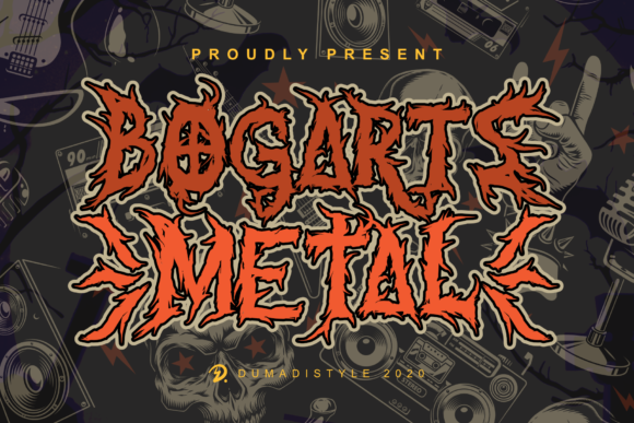 Bogarts Metal: A Spooky Display Font for Halloween Web Design