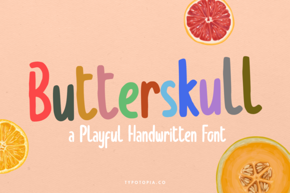 Butterskull Font for Playful Brand Identity Design