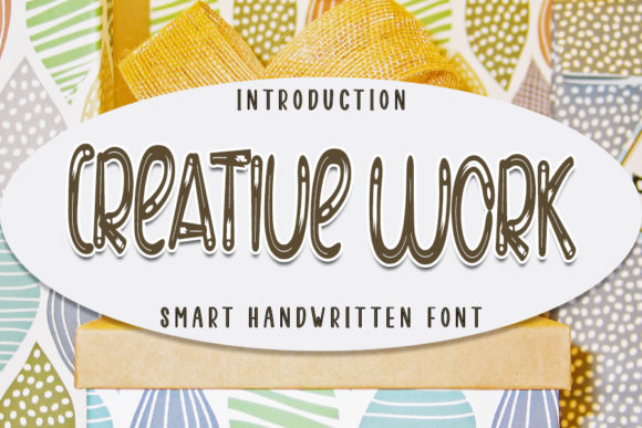 Creative Work Font: A Bouncy Display Font for Small Business Branding