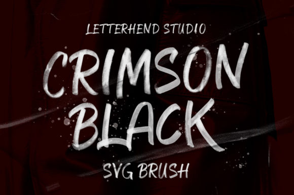 Crimson Black: A Bold Brushed Display Font for Editorial Impact