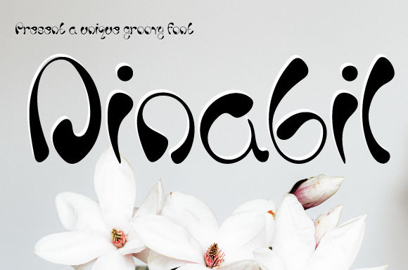 Dinabil: A Playful Display Font for Authentic Branding