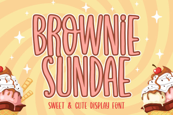 Elevate Your Digital Designs with the Brownie Sundae Font