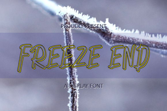 Freeze End Font: A Bouncy Display Typeface for Logos and Branding
