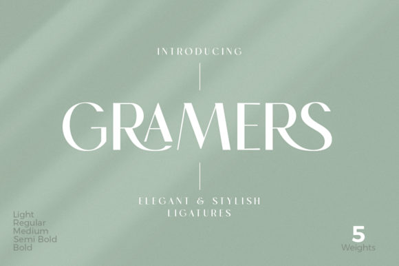 Gramers Font for Elegant Handmade Products