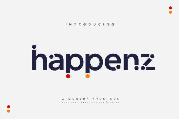Happenz Display Font for Handmade Creators