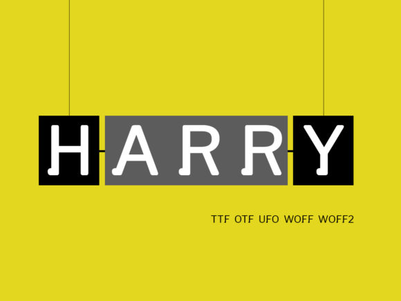 Harry: A Minimal Display Font for Editorial Design