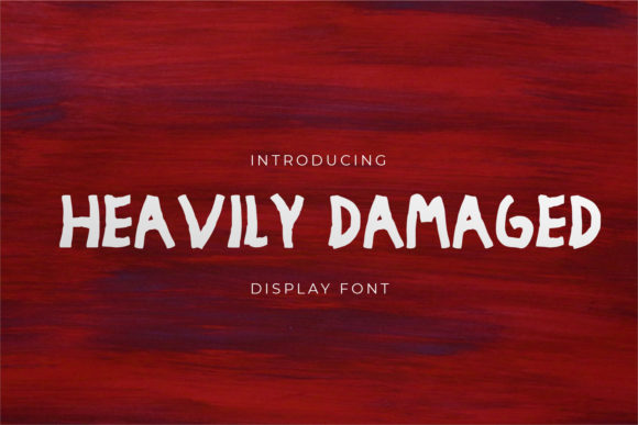 Heavily Damaged Font for Bold, Memorable Branding