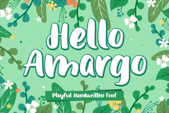 Hello Amargo: A Playful Display Font for Campaign-Ready Headlines