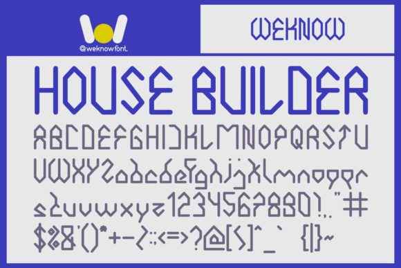 House Builder Font for Bold, Techno-Inspired Campaigns