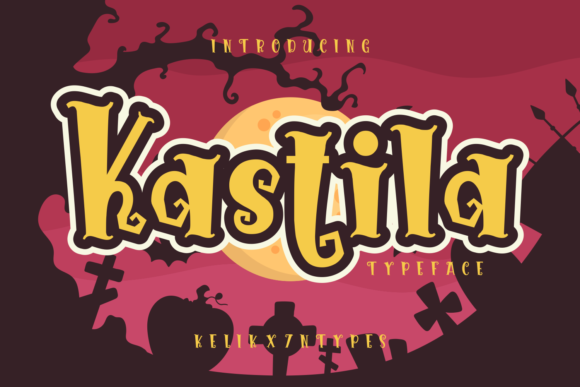 Kastila: The Spooky Display Font for Halloween Marketing