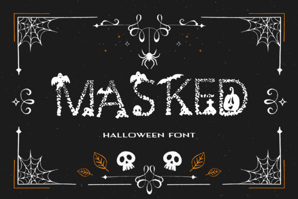 Masked Display Font for Small Business Branding