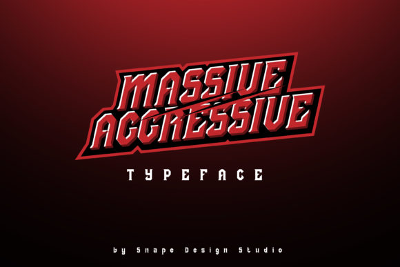 Massive Aggressive Font for a Bold and Polished Business Identity