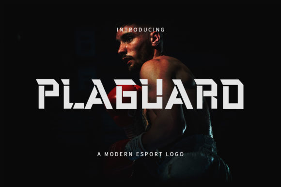 Plaguard: A Futuristic Display Font for Small Business Branding