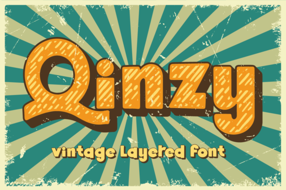 Qinzy: Vintage Display Font for Standout Campaign Graphics
