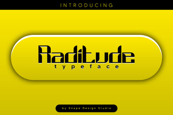 Raditute: A Display Font for Small Business Personality