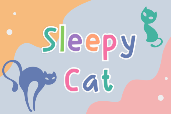 Sleepy Cat Font: A Friendly Display Typeface for Handmade Brands