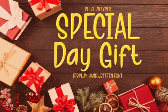 Special Day Gift: A Modern Display Font for Thoughtful Editorial Design