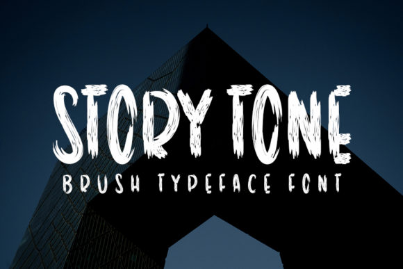 Story Tone: A Bold Brushed Display Font for Impactful Design