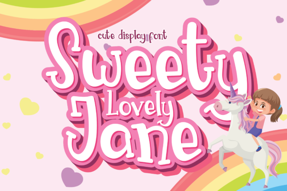 Sweety Lovely Jane: A Joyful Display Font for Creative Projects