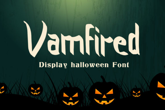 Vamfired: A Spooky Display Font for Editorial Halloween Design